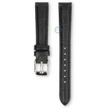 Universal 14mm black leather watch strap - Pulsar