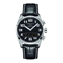 Certina Band C0204191605201A 23/20mm XL schwarzes Leder ohne Schließe