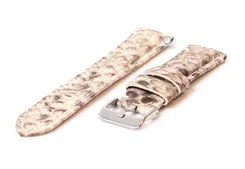 Gisoni watchstrap snake leather 22mm beige XL