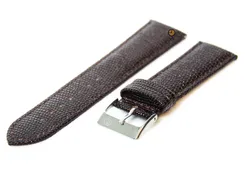 Watchstrap 22mm darkbrown lizard leather