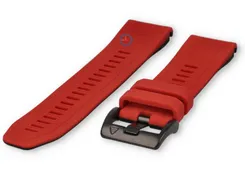 Garmin Fenix 7 soft silicone strap - red/black - 22mm