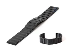 Watchstrap 24mm stainless steel black