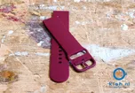 watchband 20mm silicone wine red