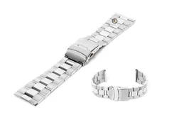 Uhrenarmband 22mm Silber Stahl poliert (teilweise)