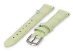 Small leather watch strap - 14mm - pastel green