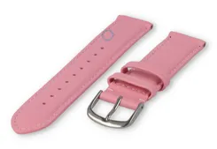 18mm watch strap smooth leather - light pink