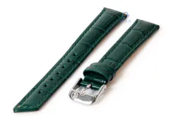 Watchstrap 16mm green leather