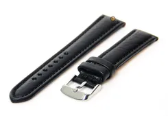 Watchstrap 22mm black (calb)
