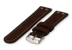 Flieger XL watch band 24mm chestnut-brown leather