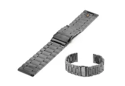 Uhrenarmband 20mm Gunmetal Stahl