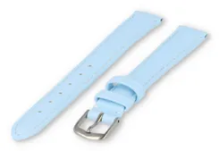 XL watch strap smooth leather - 16mm - ice blue