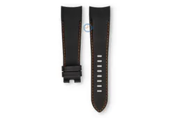Edox Chronorally 38001 Uhrenarmband Schwarz mit orange