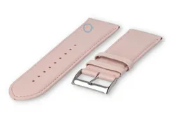 26mm watch strap smooth leather - pastel pink