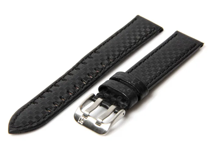 Watchstrap 22mm carbon black