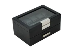 Design Uhrenbox für 20 Uhren- schwarz