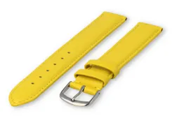 XL watch strap smooth leather - 18mm - yellow