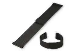 Mesh 22mm watch strap - black