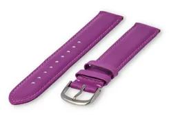 XL watch strap smooth leather - 18mm - purple