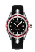 Certina Band C0074101705101A schwarzes Kautschuk