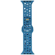 Letter Silicon strap - Apple Watch 45mm - Light-Blue