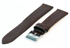 Watchstrap 18mm brown buffalo leather