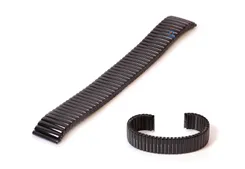 18mm Edelstahlzugband - schwarz