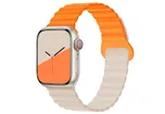 Apple Watch band - starlight/orange