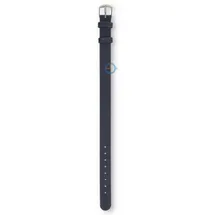 One-piece leren horlogeband - 12mm - donkerblauw
