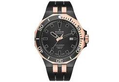Edox Delfin Mecano 85303 Uhrenarmband Schwarz
