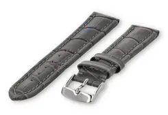 Strong calfskin watch strap - 18mm - grey