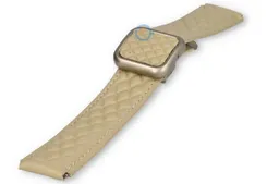 Luxury magnetic watch strap - 20mm leather - Cream