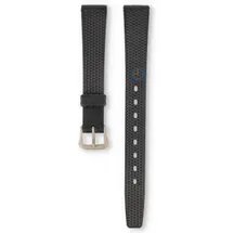 Universal 13mm black silicone watch strap - Pulsar