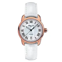 Certina Band C0252103611800A 16/14mm weiß Leder ohne Schließe