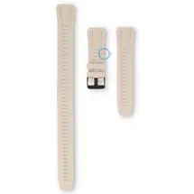 22mm silicone watch strap extra long - beige
