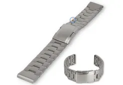 Titanium watch strap for Garmin - 22mm - Silver