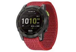 Garmin Fenix 5/6/7 watch band with velcro - Red