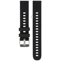 16mm siliconen horlogeband - zwart