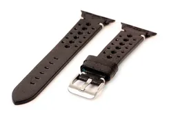 Apple Uhrenarmband perforiertes Leder schwarz - 38/40/41/42mm