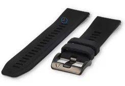 Garmin Fenix 7 soft silicone strap - black/grey - 22mm