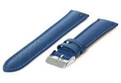 Watchstrap 18mm blue calf leather