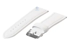 Watchstrap 26mm white leather