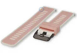 Snelwissel bandje 20mm - roze wit