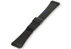 Casio 18mm bandje staal - zwart - F-91W