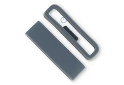 Band keeper 24mm grey silicone non-slip - 1 piece