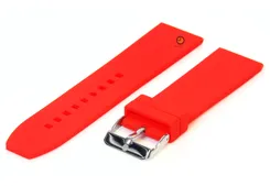 Watchstrap 20mm red silicone