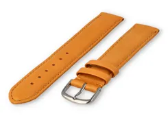 XL watch strap smooth leather - 18mm - light brown