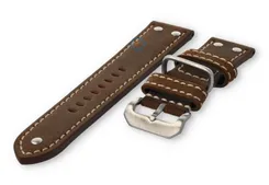 Vintage Flieger watch strap - 24mm - antique-brown