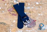 Watchstrap 20mm silicone dark blue