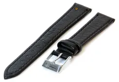 Watchstrap 12mm black buffalo leather