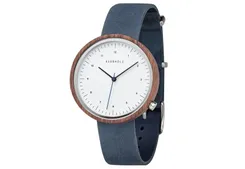 Kerbholz Heinrich Uhrenarmband walnut/slate blue